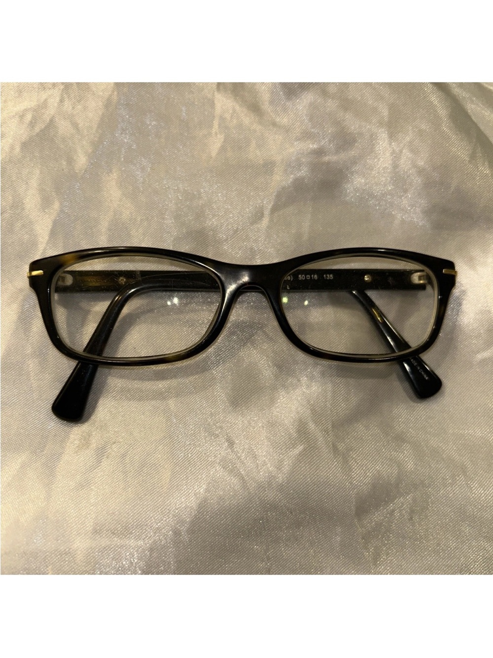 Coach HC 6054 Black and Gold Rectangular Women's Eyeglass Frame Only